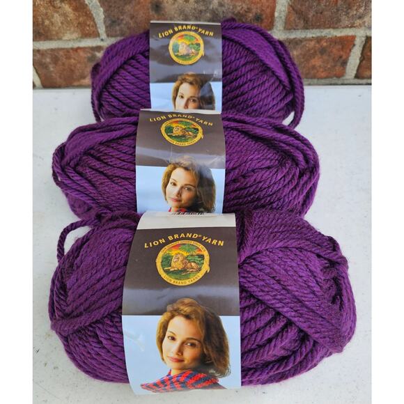 Lion Brand Other - 3 Skeins LION BRAND HOMESPUN Portland Wine New YARN Crochet Knit DIY Scarf GIFT
